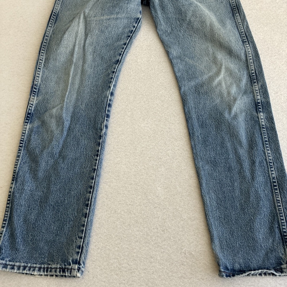 Wrangler Men's Cowboy Cut Blue Jeans Size 33x32 13MWZ Light Wash Western Rodeo - Picture 3 of 14